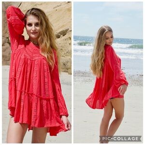 Free People Kiss Kiss Sweetest Dreams Tunic Dress Size XS